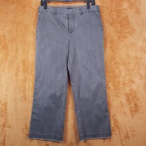 ATM ANTHONY THOMAS MELILLO Womens Pants Small Gray Chino Crop Washed Out Fade